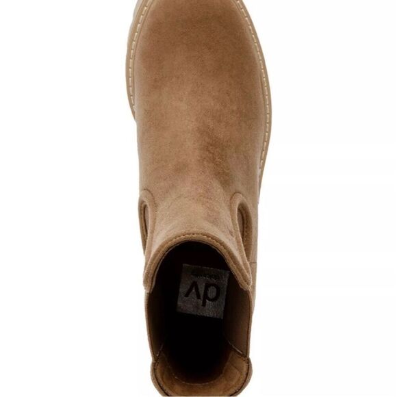 Dv Dolce Vita Women's Tobias Lug Sole Platform Truffle Chelsea Booties 7 New - Picture 5 of 6